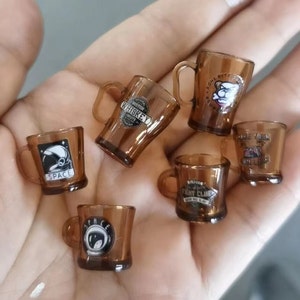 1:6 Scale Mugs  6 Pieces  Dollhouse Miniature Coffee Cups