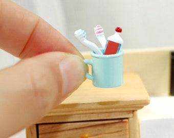 Set Accessori Bagno In Miniatura 1:12 – 2 Spazzolini E Dentifricio – Melody Jane Per Casa Delle Bambole E Diorami - 3