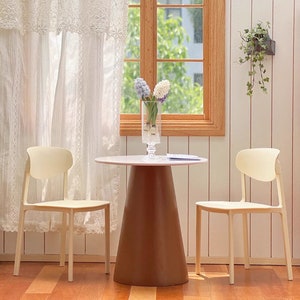 1/6 Scale Chair Dollhouse Modern Furniture Miniature Dining Chair