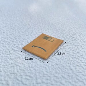 Miniature dollhouse Amazon shipping box miniature Delivery Shipment Package mini envelope for dolls image 3