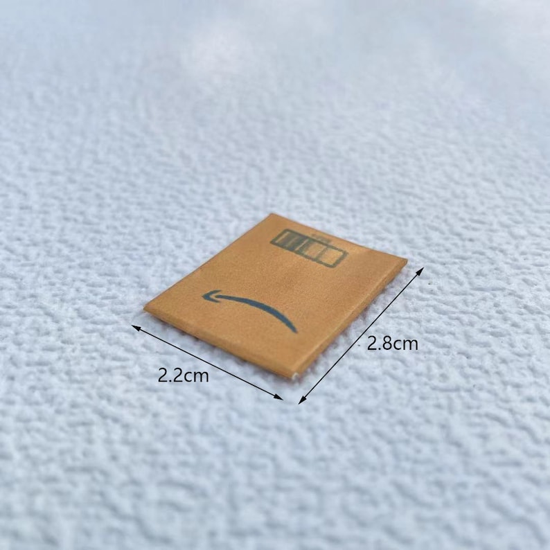 Miniature dollhouse Amazon shipping box miniature Delivery Shipment Package mini envelope for dolls image 3