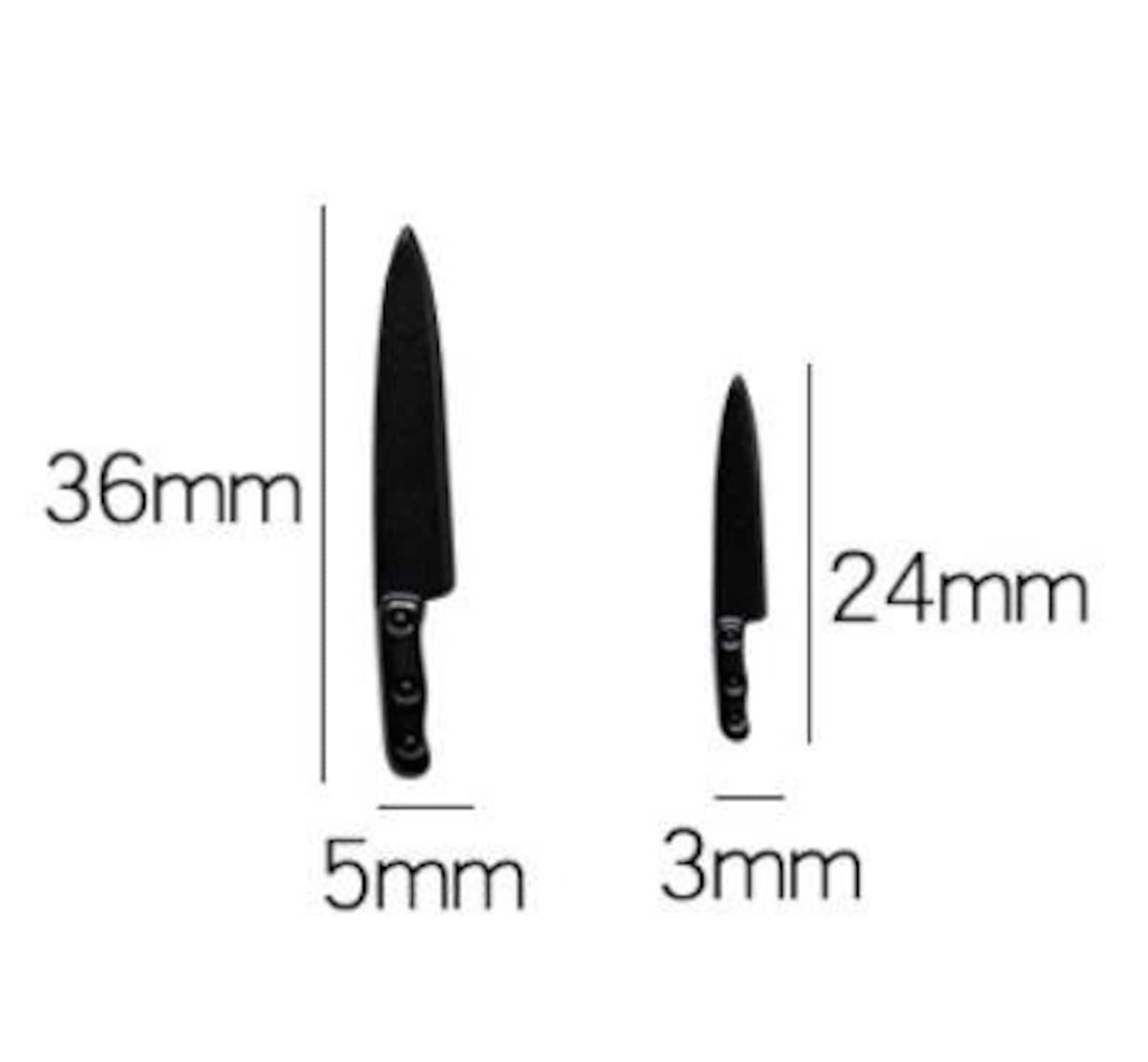 Miniature Metal Knife Dollhouse Kitchen Accessory 112th Scale Etsy