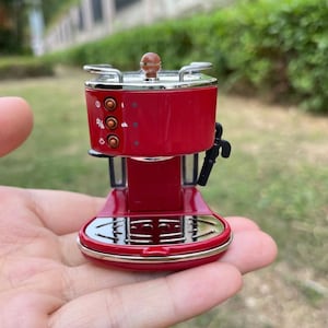Miniature espresso machine dollhouse miniature coffee maker Blythe BJD dollhouse kitchen accessory in 1/6 scale