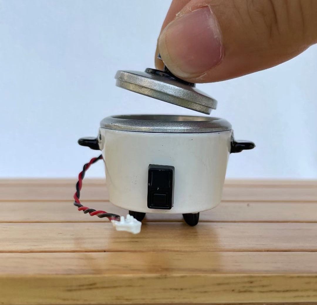 1/12 Scale Miniature Rice Cooker Dollhouse Kitchenware Miniature Tiny ...