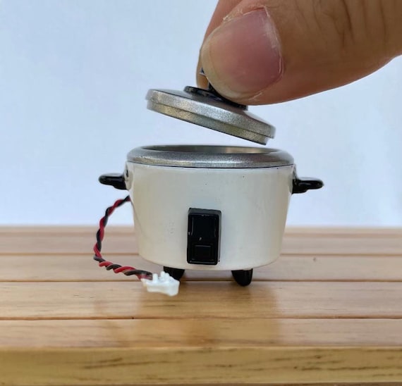 1:12 Scale Miniature Crock Pot, Dollhouse Miniature, Dollhouse Kitchen  Appliance, Dollhouse Kitchen Accessory, Modern Dollhouse Decoration 