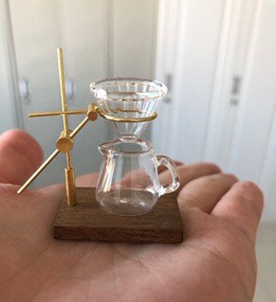 Dollhouse Miniature Pour Over Coffee Set Mini Dolls House Toy Accessories Dollhouse Miniature Pour Over Coffee Set Mini Dolls House Toy Accessories