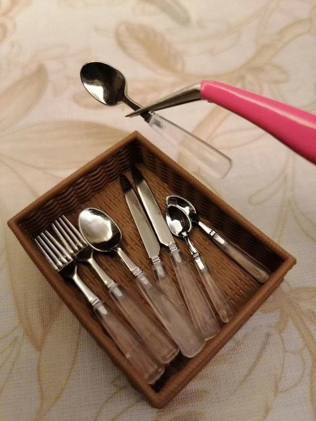 Set da cucina in miniatura per casa delle bambole, 26 pezzi