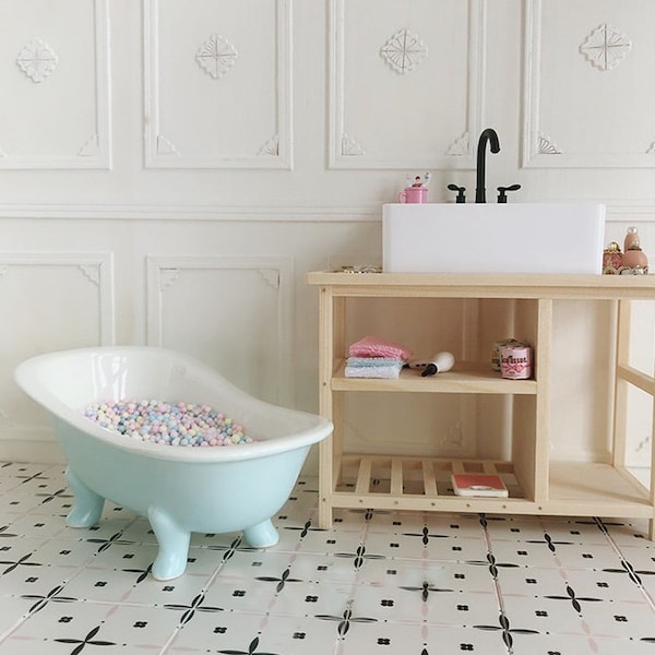 Dollhouse Bathtub Etsy