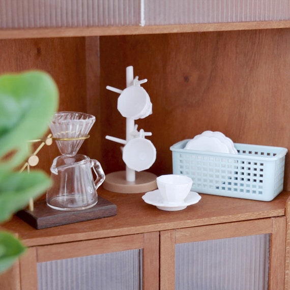 Nuovo scala 1/6 casa delle bambole in miniatura tazza tazza stoviglie