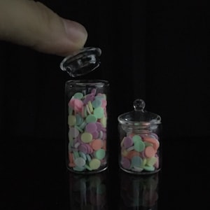 1/6 scale dollhouse miniatures apothecary jar set of two doll house accessories