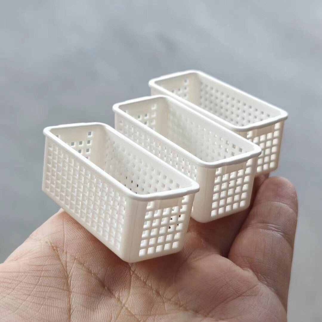 1/12 Scale Dollhouse Decoration Accessories Mini Plastic Storage Trays