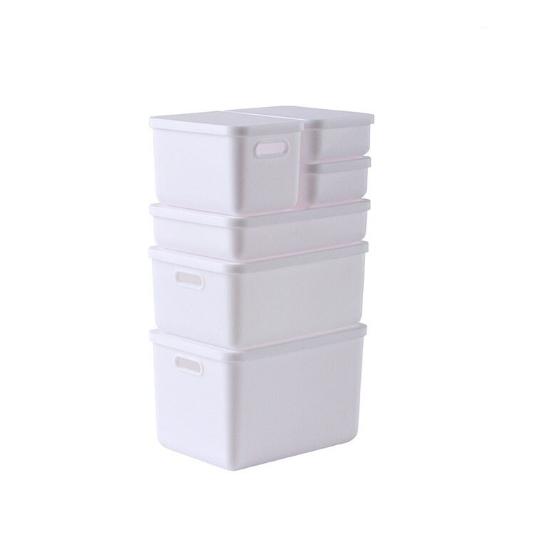 ZLLZUU 4-Pack 21L Plastic Storage Crates Stackable Storage Containers Foldable Milk