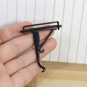 Dollhouse plant hanger hook dolls house outdoor decor miniature metal haning bracket 1:12 scale image 1