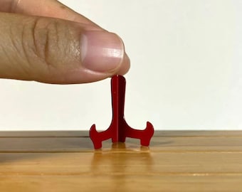 1:12th scale metal plate stands dollhouse miniature plate holder mini book holder