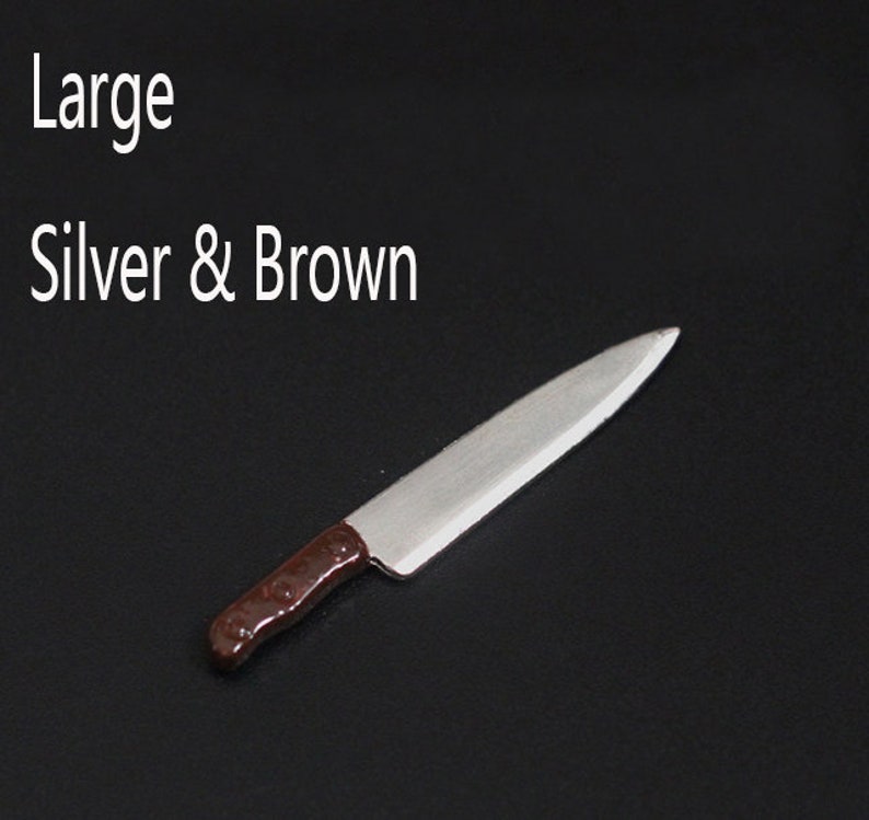 Miniature Metal Knife Dollhouse Kitchen Accessory 112th Scale Etsy