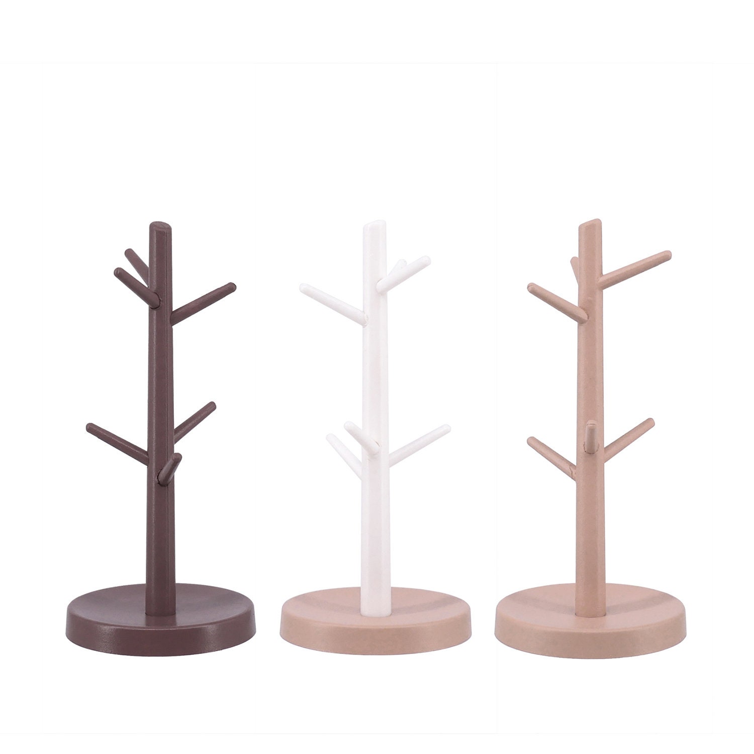 Porta tazze da caffè e tè a forma di albero in scala 1/6 per casa delle bambole, espositore da cucina in miniatura, mensola per bicchieri con 6 ganci per bambole - Italia