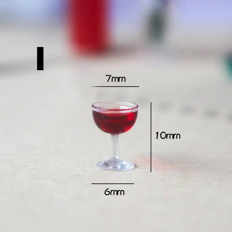 40 Micro Bicchieri Da Vino In Miniatura – Scala 1:12 Per Case Delle Bambole E Diorami – LOGOFUN - 2
