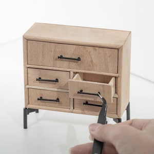 1:6 Meubels DIY-handvat Poppenhuisdeurkruk miniatuur metalen hardware