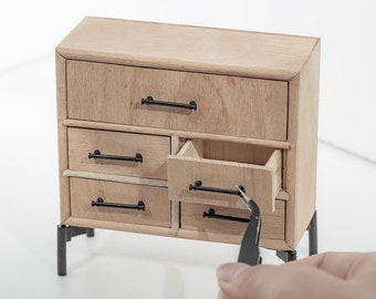 Tirador de puerta de casa de muñecas en miniatura, escala 1:6, para muebles, bricolaje.