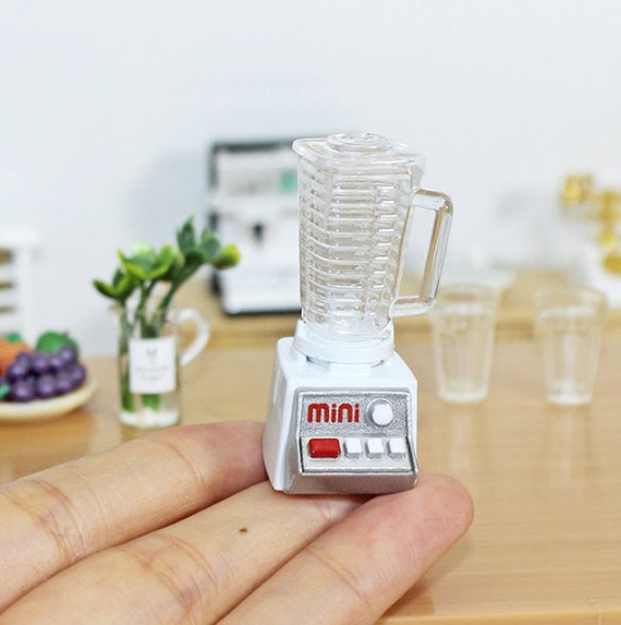 12 Miniatura Utensilios de cocina modernos Mezcdor de alimentos eléctrico  Licuadora Modelo Muebles d Baoblaze Juguetes en miniatura de casa de  muñecas