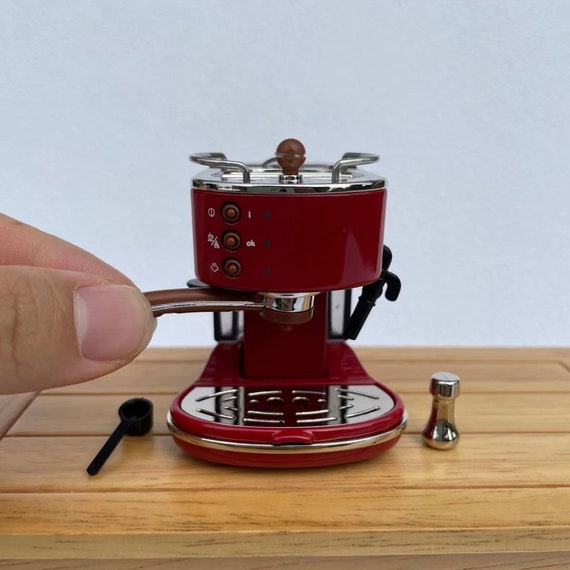 1:6 Scale Miniature Coffee Machine Dolls House Espresso Machine Mini Tiny  Coffee Maker for Dollshouse 