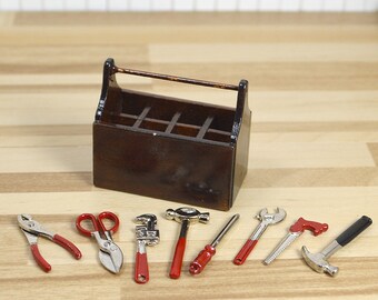 Generic Modèle Miniature de Boîte à Outils en Bois Léger et Durable pour Maison de Poupée - Boîte à Outils de Maison de Poupée pour de ou à L'échelle Generic Modèle Miniature de Boîte à Outils en Bois Léger et Durable pour Maison de Poupée - Boîte à Outils de Maison de Poupée pour de ou à L'échelle