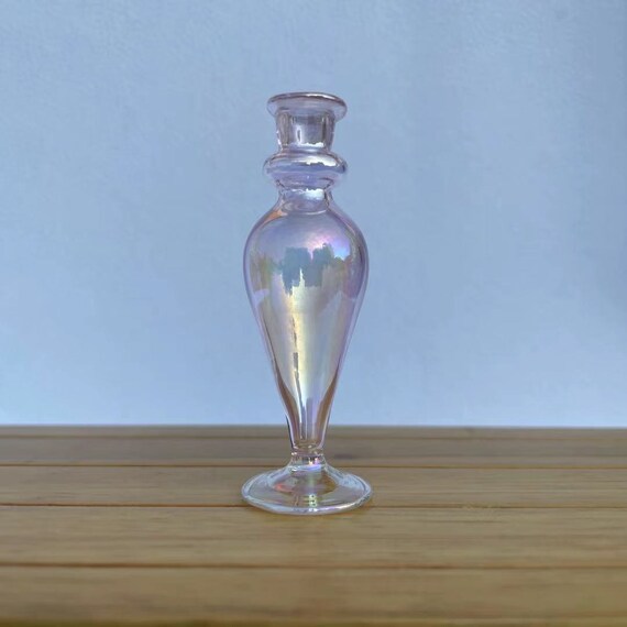 Mini Vaso In Vetro Rosa Per Casa Delle Bambole Scala 1:12, Micro Decorazione In Miniatura
