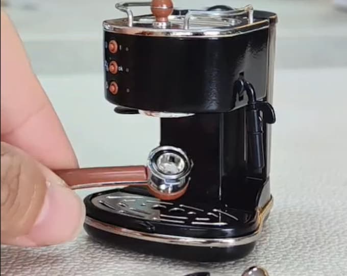 Miniature Maker Machine 1/6 Scale Miniature Coffee Maker Miniature Filter Coffee Machine Mini ...