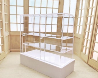 Vitrine De Boulangerie Miniature Pour Maison De Poupée 1:12 - Matière PP - Dimensions 13x6.8x13.5 Cm - Neuf