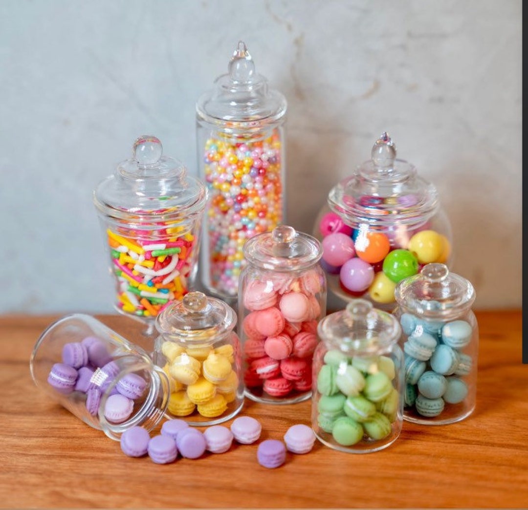 Clear Glass Apothecary Jars with Lid Decorative Footed Vase Candy Buffet  Containers Storage Bottles - AliExpress