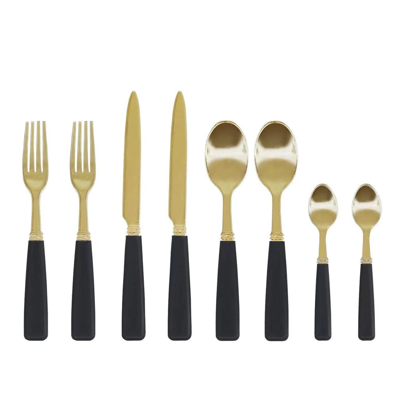 Set Di 4 Posate In Miniatura Cultey Per Casa Delle Bambole – Forchetta, Coltello, Cucchiai In Scala 1:6, Verde Chiaro