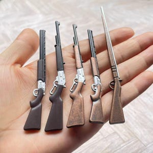 Miniature Rifles 1:12 Maßstab Puppenhaus Dekor Diorama Miniatur Jagdwaffe