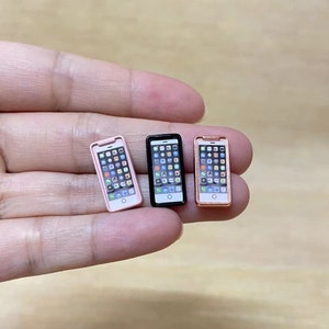 Dollhouse miniature smart phone mini phone for dolls house 1:12 scale