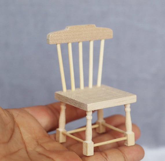 1:12 Puppenstube Puppenmöbel Holz Tisch Stuhl Modell Set Kinder Spielzeug 