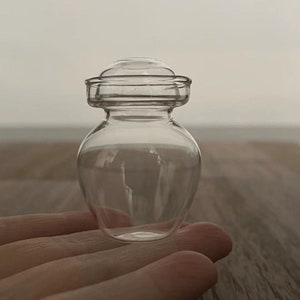 Miniature real glass traditional pickling Jar with arilock lid mini glassware fermenting jar for dollhouse