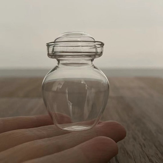 Miniatur Echtglas Einmachglas mit Arilock Deckel Mini Glas Gärglas für Puppenstube