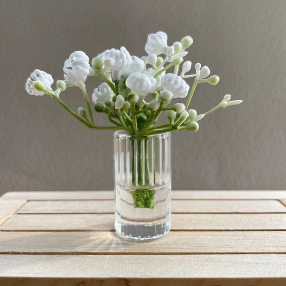 Objet miniature mini vase fleurs maison poupées vitrines miniatures  collection - Collection