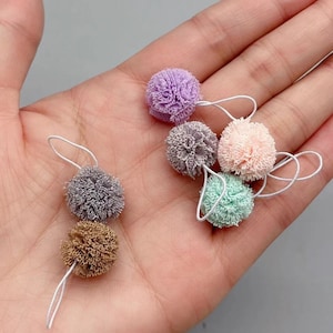 Miniature bath sponge dollhouse bathroom accessory 1/12  scale shower loofahs sponge for doll