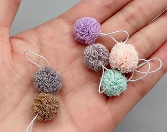 Miniature bath sponge dollhouse bathroom accessory 1/12  scale shower loofahs sponge for doll