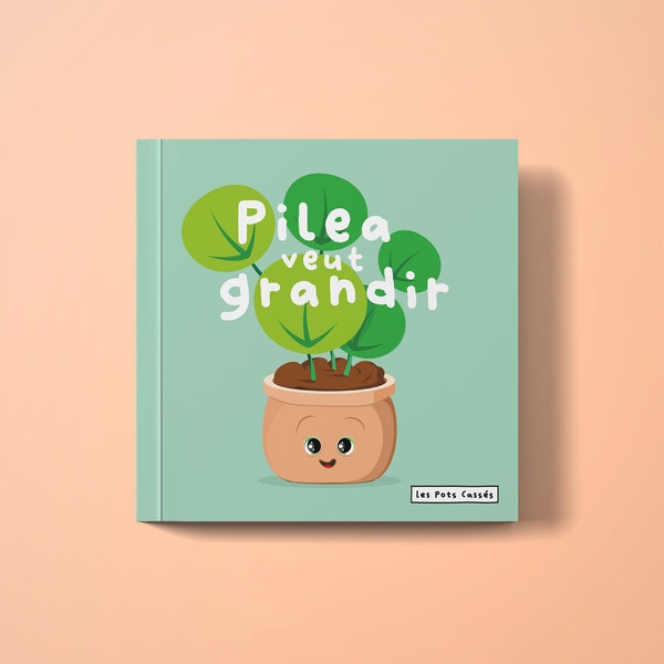 LIVRE ENFANT - Pilea veut grandir - Plante, livre illustré personnalisé, jeunesse, livre éducatif, pédagogique, jeux bébé, jungle paper