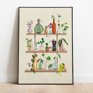 PROPAGAZIONE DELLE PIANTE - Poster di piante A3/A4 - illustrazione di piante, botanica, piante, decorazione, arte, stampa, poster, carta giungla, boho
