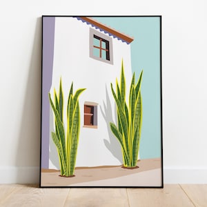 HOUSE POSTER "BOHEME" - A3 植物イラスト - ポスター、植物、植物、植物、装飾、アート、ジャングルペーパー、ボヘミアン、ヴィンテージ