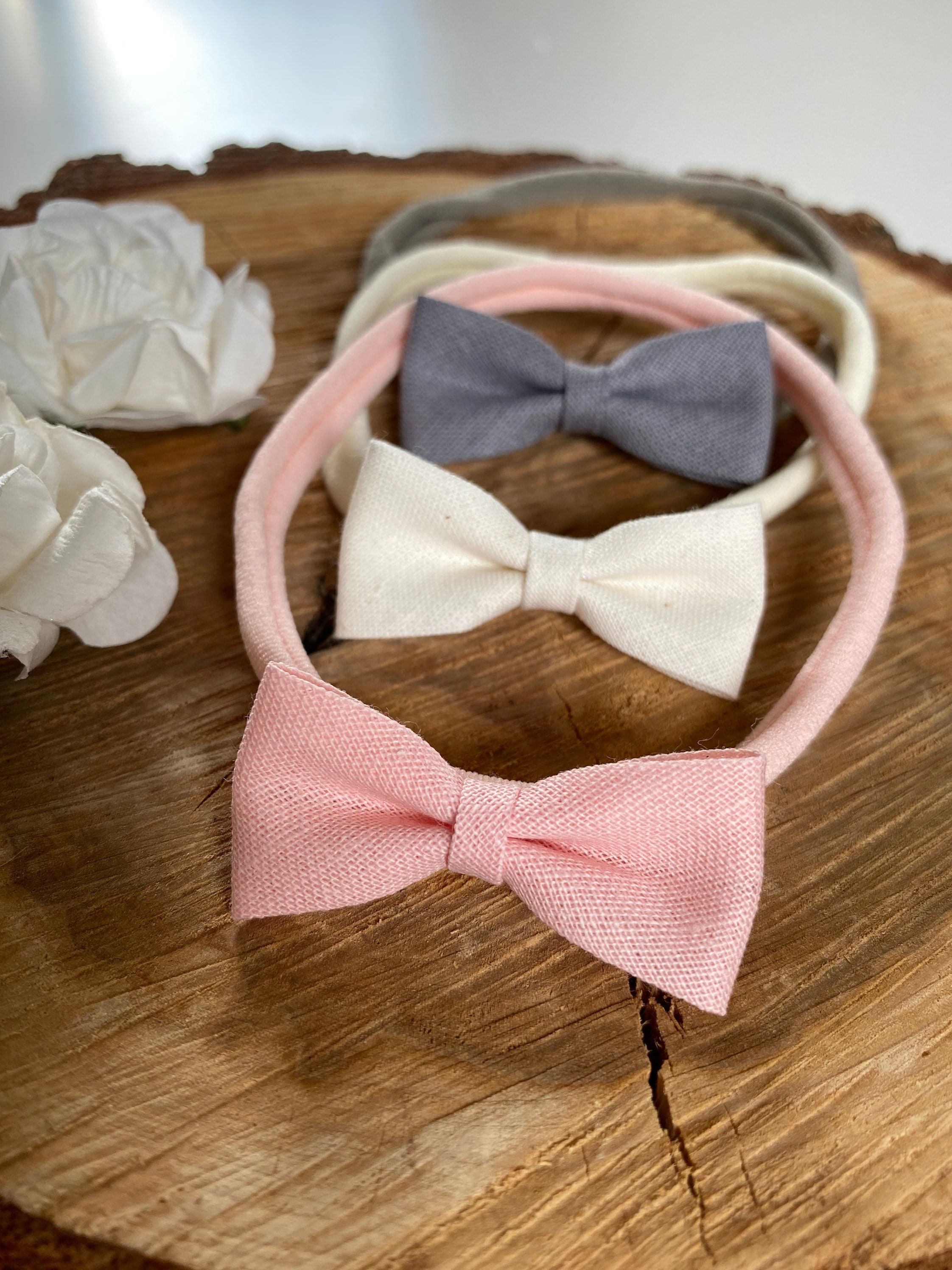 Cinta de pelo bebé recién nacido Mini Loop 3 Set para bebé Etsy