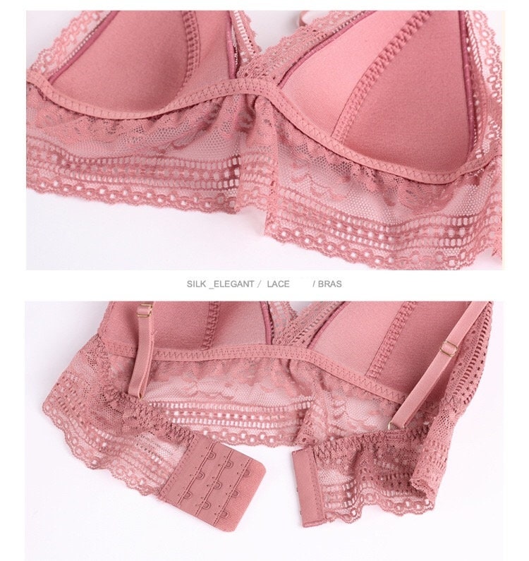 Kewsilk/seethrough Silk Bra/french Style Silk Bravintage Etsy