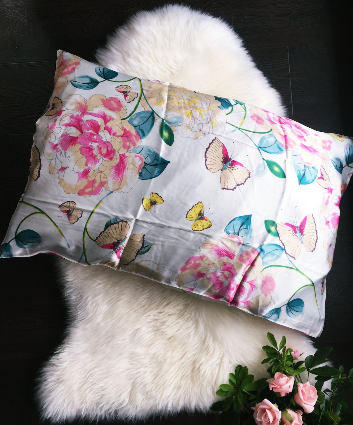 Kewsilk 100 Mulberry Silk Pillowcase double side silk gift Etsy