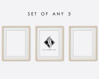 Set of any 3 prints from my shop | Discounted art print sets