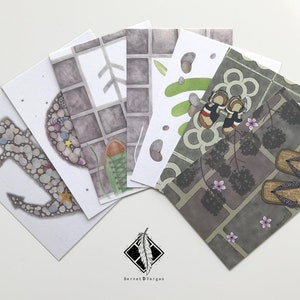 Set de Postales / mini prints 4x6” / postales 10 x 15 cm / Set de 2, 3, 4, 5 lub 6 postales cualesquiera