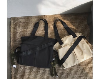 extra large nylon tote bag with zipper