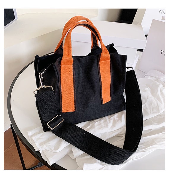 Crossbody Bag Shoulder Bag Cotton Canvas Everyday Bag Etsy