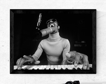 Stevie Wonder Poster Etsy